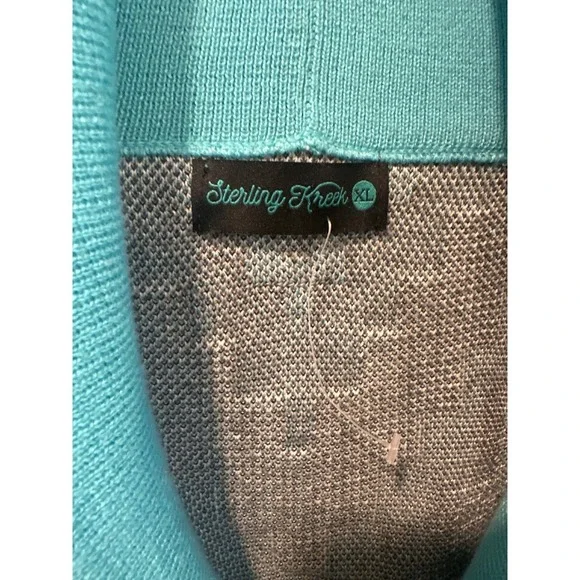 Western cowgirl Sterling Kreek Turquoise Aztec Cardigan Sweater Women's XL boho - Picture 6 of 9